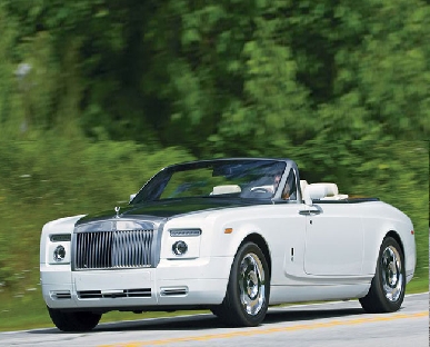 Rolls Royce Phantom Drophead Coupe Hire in Whitland
