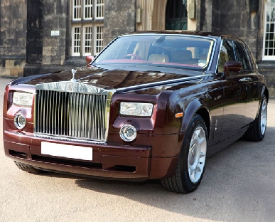 Rolls Royce Phantom - Royal Burgundy Hire in Bridge of Earn
