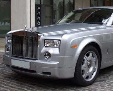 Rolls Royce Phantom - Silver Hire in Newlyn

